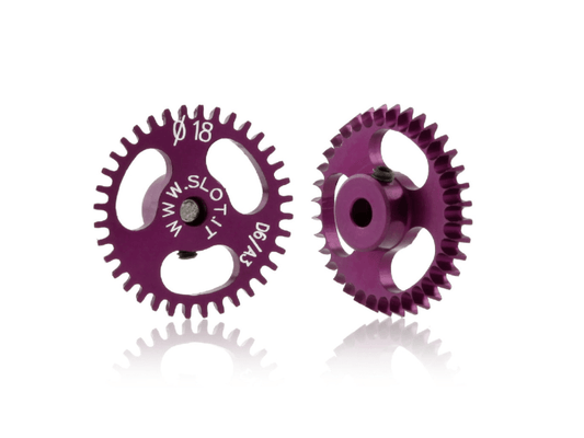 Slot.it | Ergal Anglewinder Gear | 18mm Diameter | 36 Tooth | 3/32" / 2.38mm Axles | GA1836E