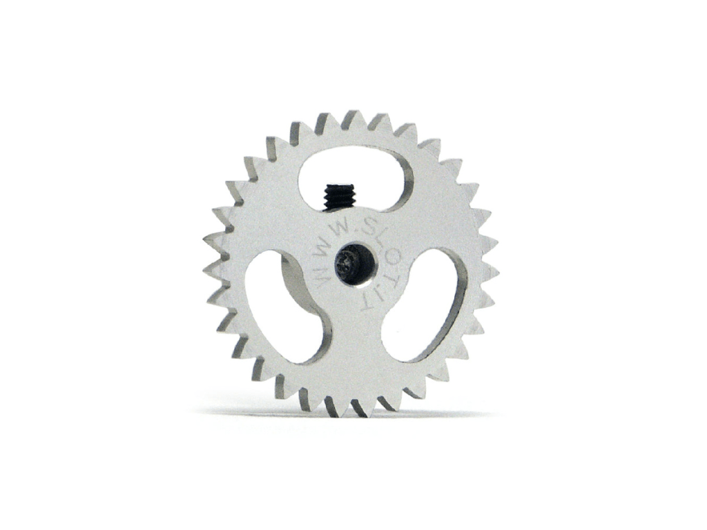 Slot.it | Ergal Sidewinder Spur Gear | 18mm Diameter | 31 Tooth | 3/32" / 2.38mm Axles | GS1831