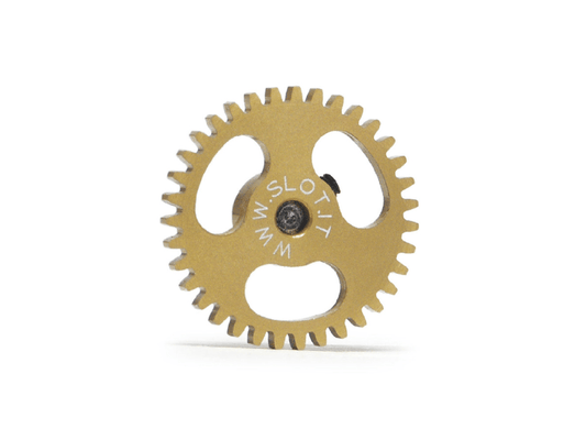 Slot.it | Ergal Sidewinder Spur Gear | 18mm Diameter | 35 Tooth | 3/32" / 2.38mm Axles | GS1835