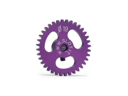 Slot.it | Ergal Sidewinder Spur Gear | 19mm Diameter | 36 Tooth | 3/32" / 2.38mm Axles | GS1936