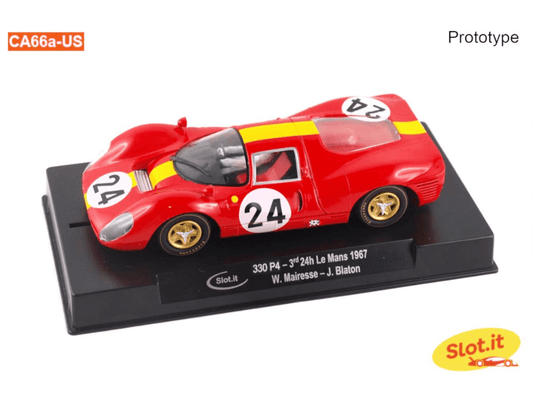 Slot.it | Ferrari 330 P4 | 24 Equipe Nationale Belge | CA66A - US | 1/32 Slot Car