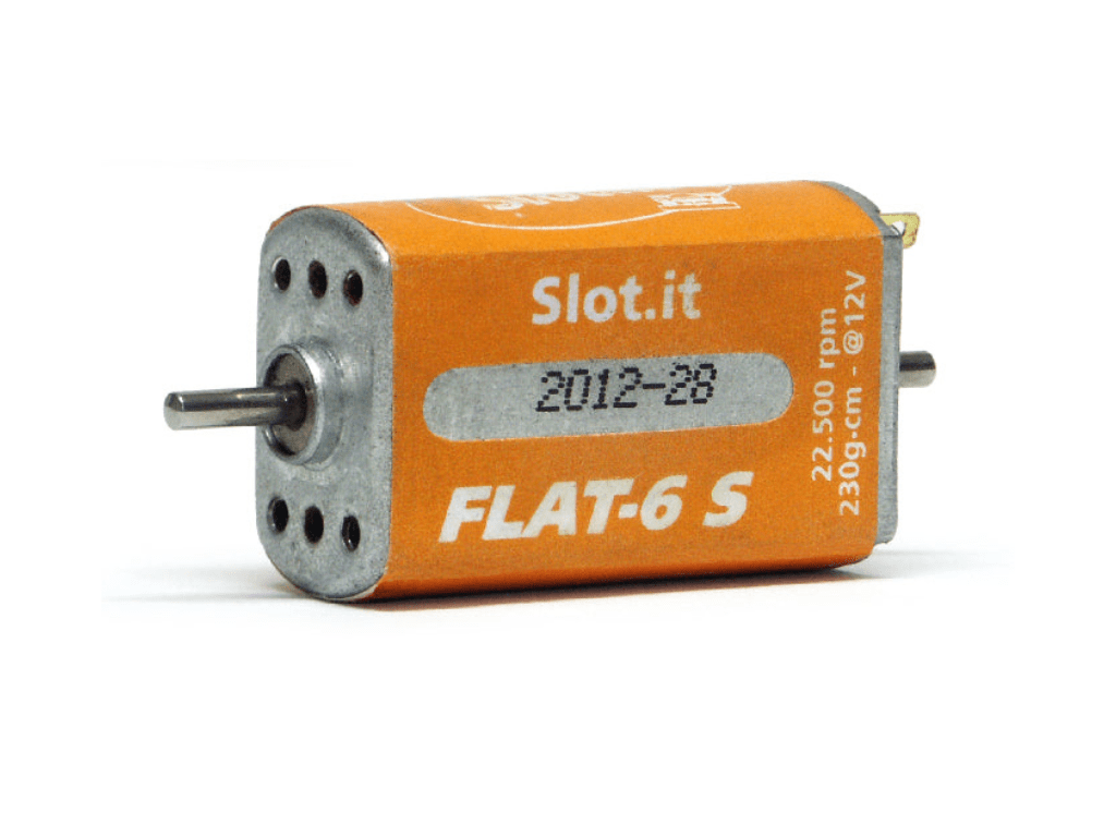 Slot.it | Flat - 6 S Motor - 22,500 RPM - 230g/cm | Slim Long Can | MN13CH