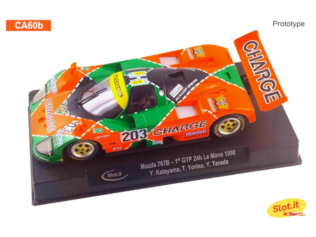 Slot.it | Mazda 767B | 203 Charge Mazdaspeed | CA60B | 1/32 Slot Car