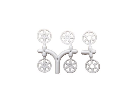 Slot.it | Wheel Inserts | DTM Speedline - 6 Spoke White | 15.8mm & 16.5mm Wheel | PA71