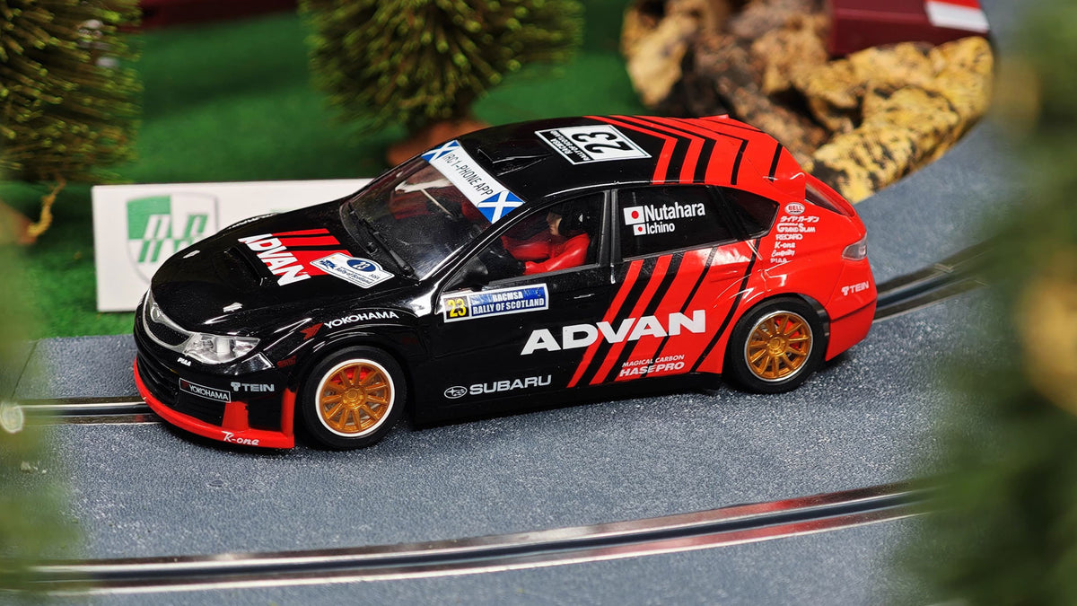 Avant Slot | Subaru Impreza WRX STI R4 (GR) | #23 Advan Rally | 51014 | 1/32 Scale Slot Car