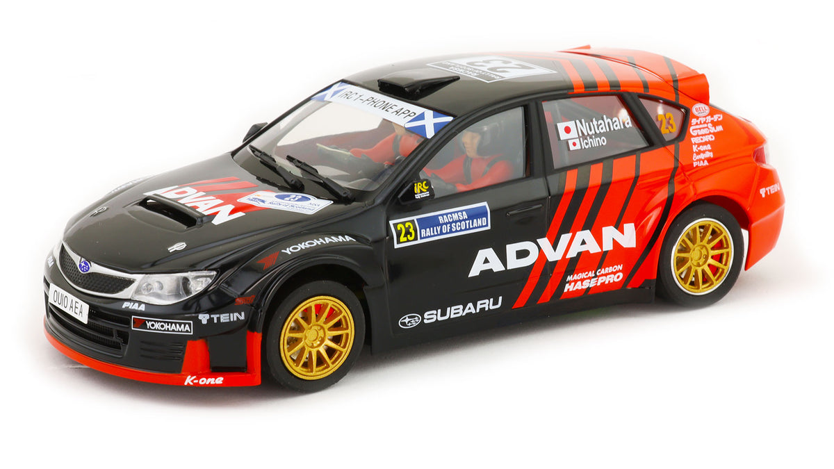 Avant Slot | Subaru Impreza WRX STI R4 (GR) | #23 Advan Rally | 51014 | 1/32 Scale Slot Car