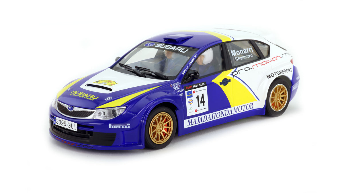 Avant Slot | Subaru Impreza WRX STI N14 (GR) | #14 Chefo Abella | 51013 | 1/32 Scale Slot Car