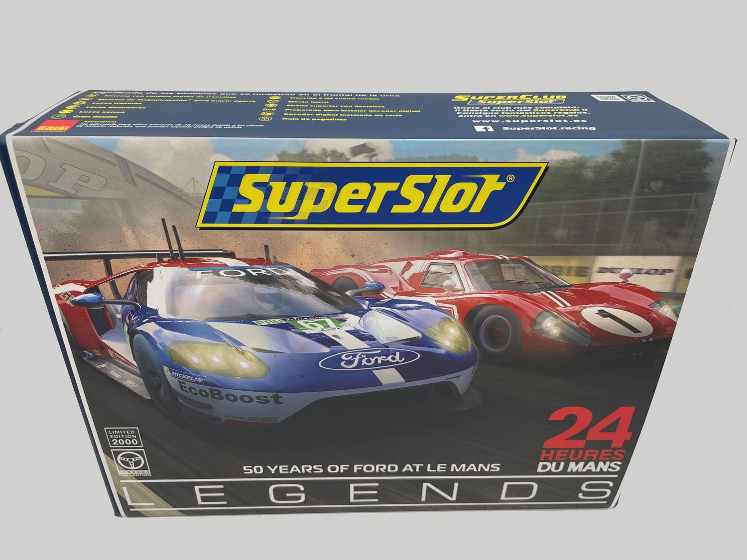 Superslot - 50 Years of Ford at Le Mans - Ford GT40 Mk. IV & Ford GT GTE - Le Mans 1967 & 2017 - Legends - H3893A - Amanda’s Hobbies